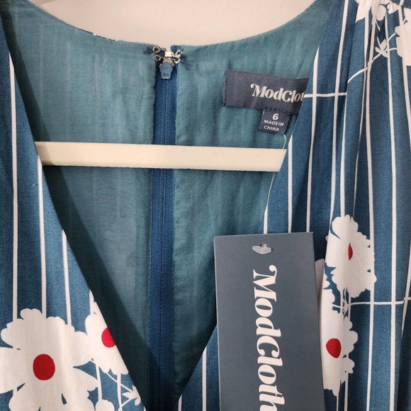 Modcloth Instant‎ Energy Faux Wrap Midi Dress Size 6 NWT - Picture 11 of 12